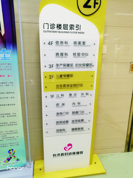 楼层立牌